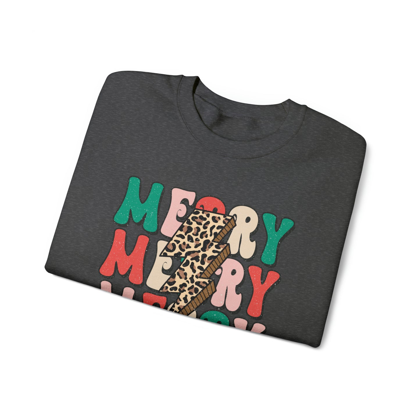 Merry Christmas, Gildan Crewneck Sweatshirt