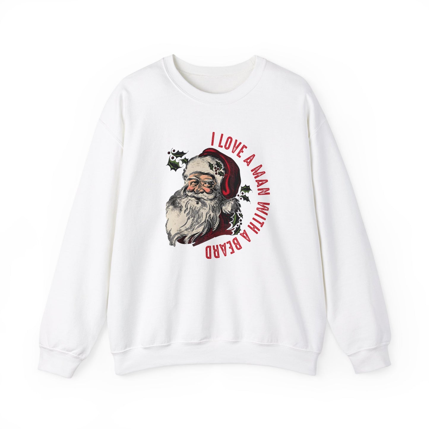 Love a Man with a Beard, Crewneck Sweatshirt (Gildan)