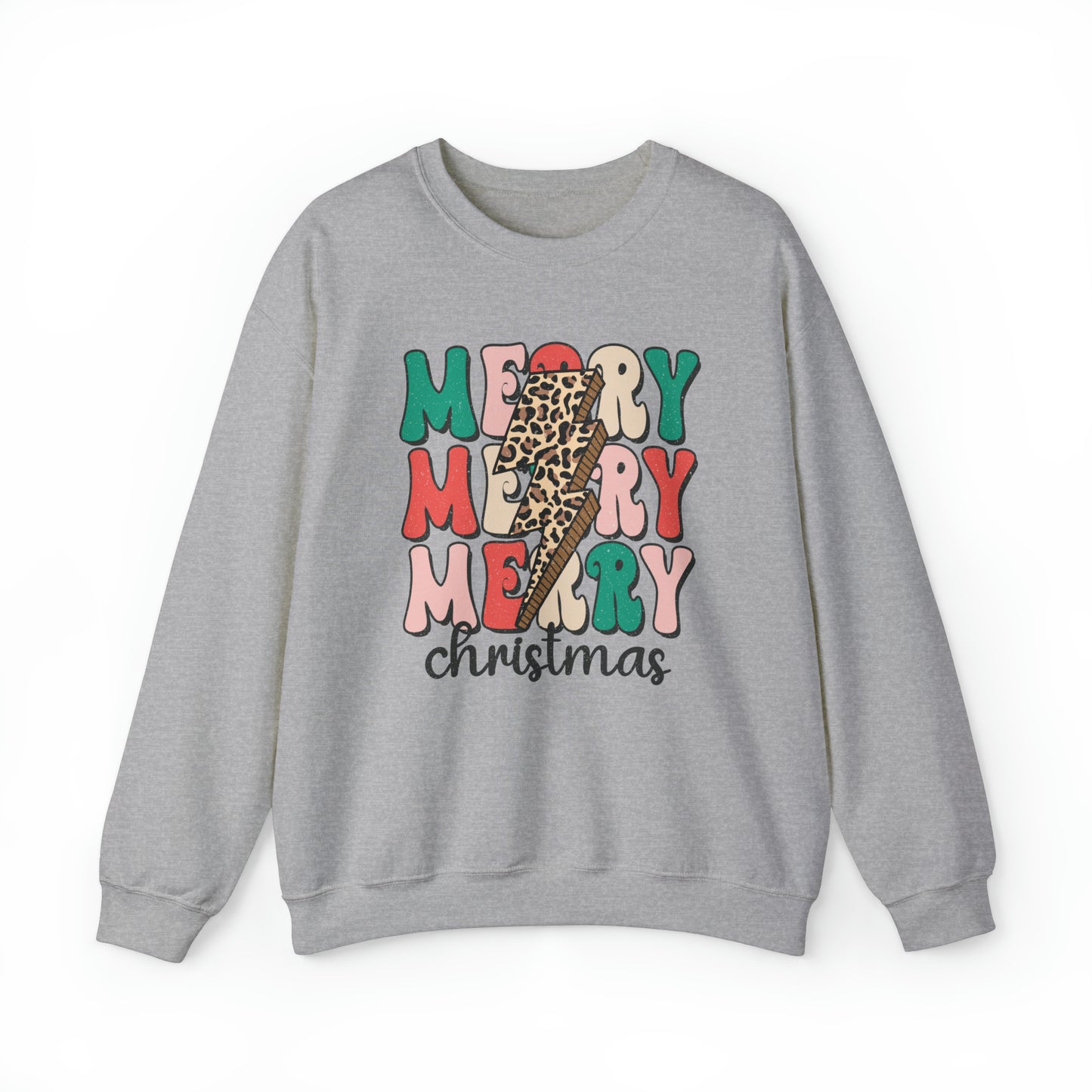 Merry Christmas, Gildan Crewneck Sweatshirt