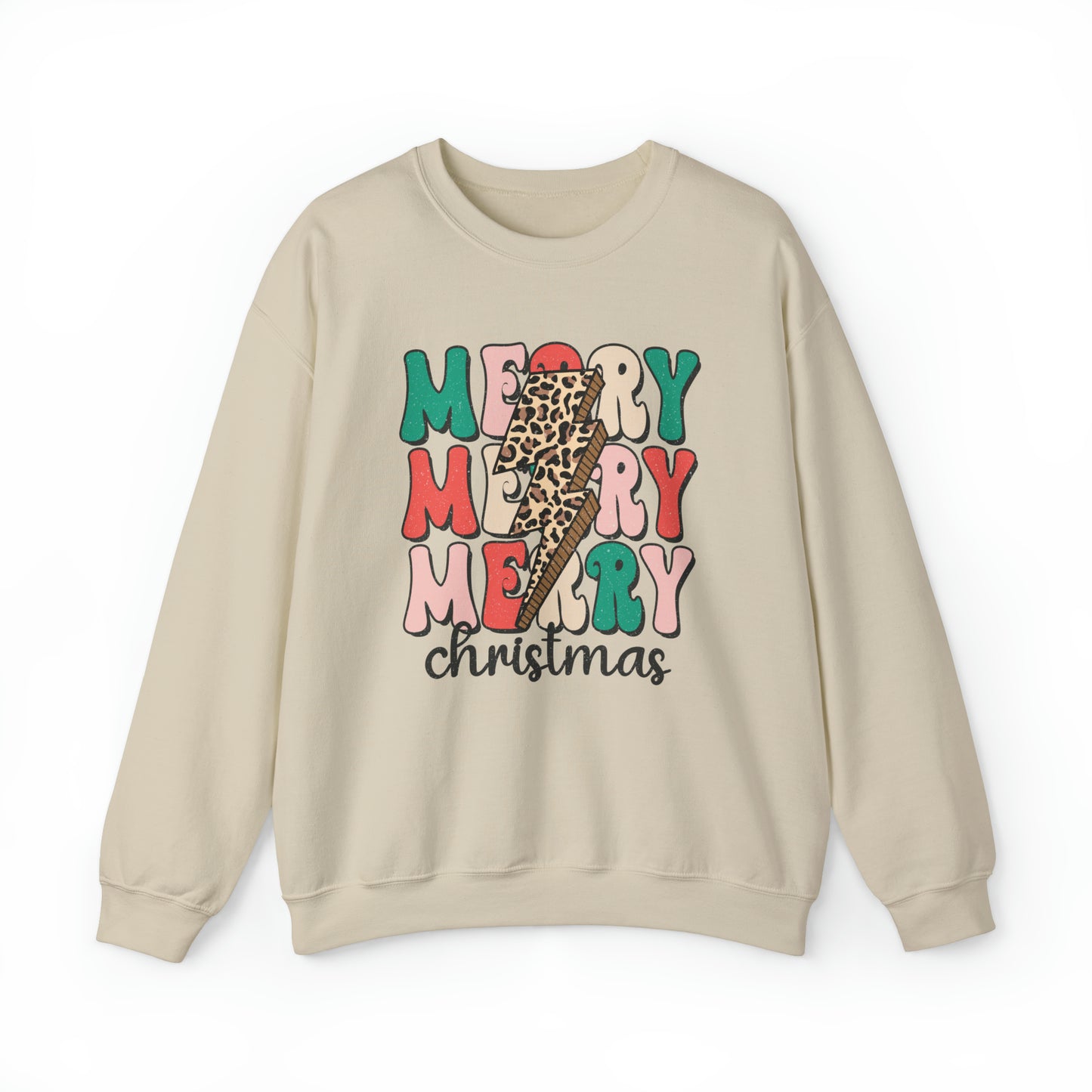 Merry Christmas, Gildan Crewneck Sweatshirt