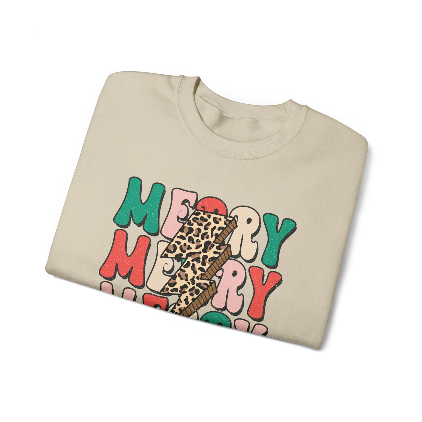 Merry Christmas, Gildan Crewneck Sweatshirt