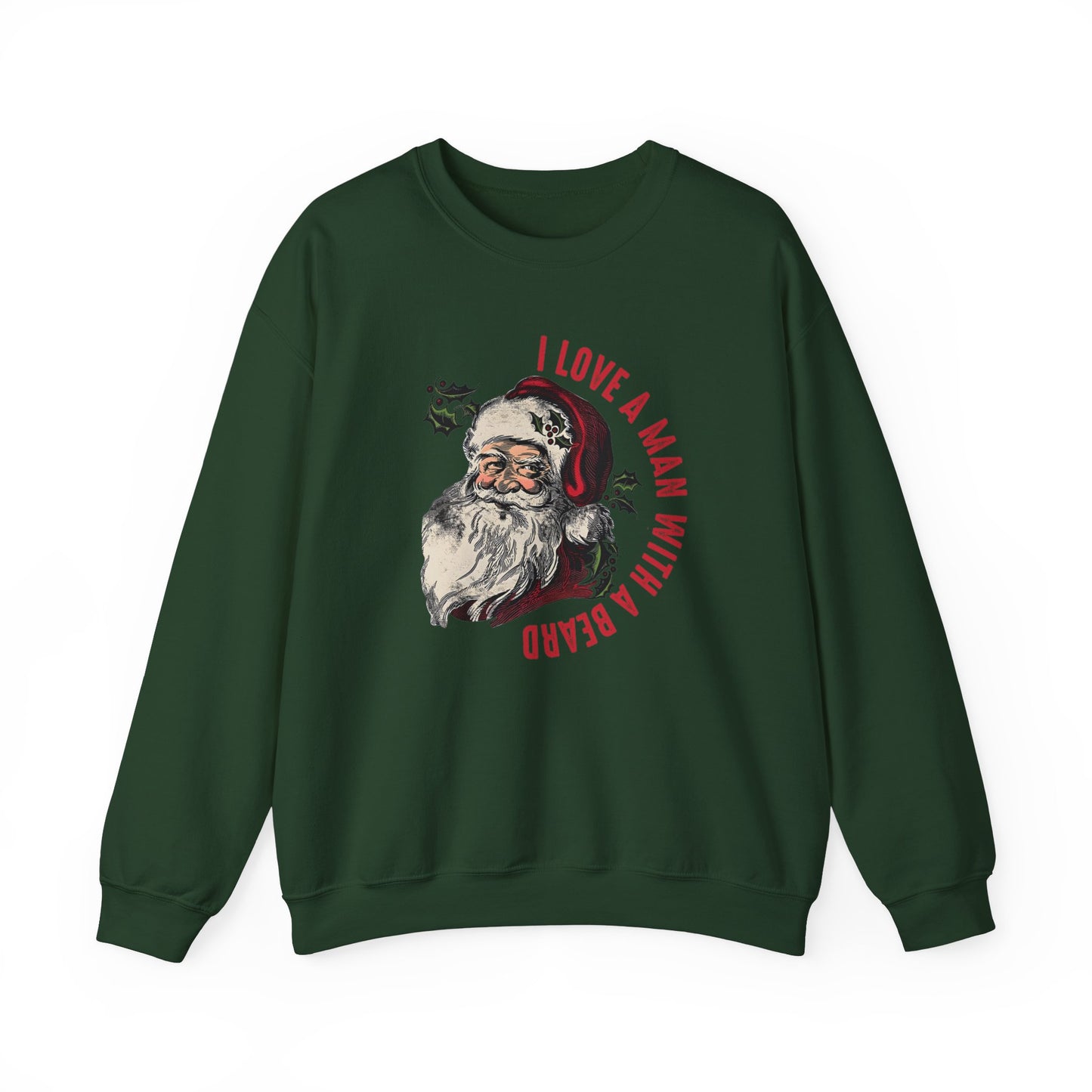 Love a Man with a Beard, Crewneck Sweatshirt (Gildan)