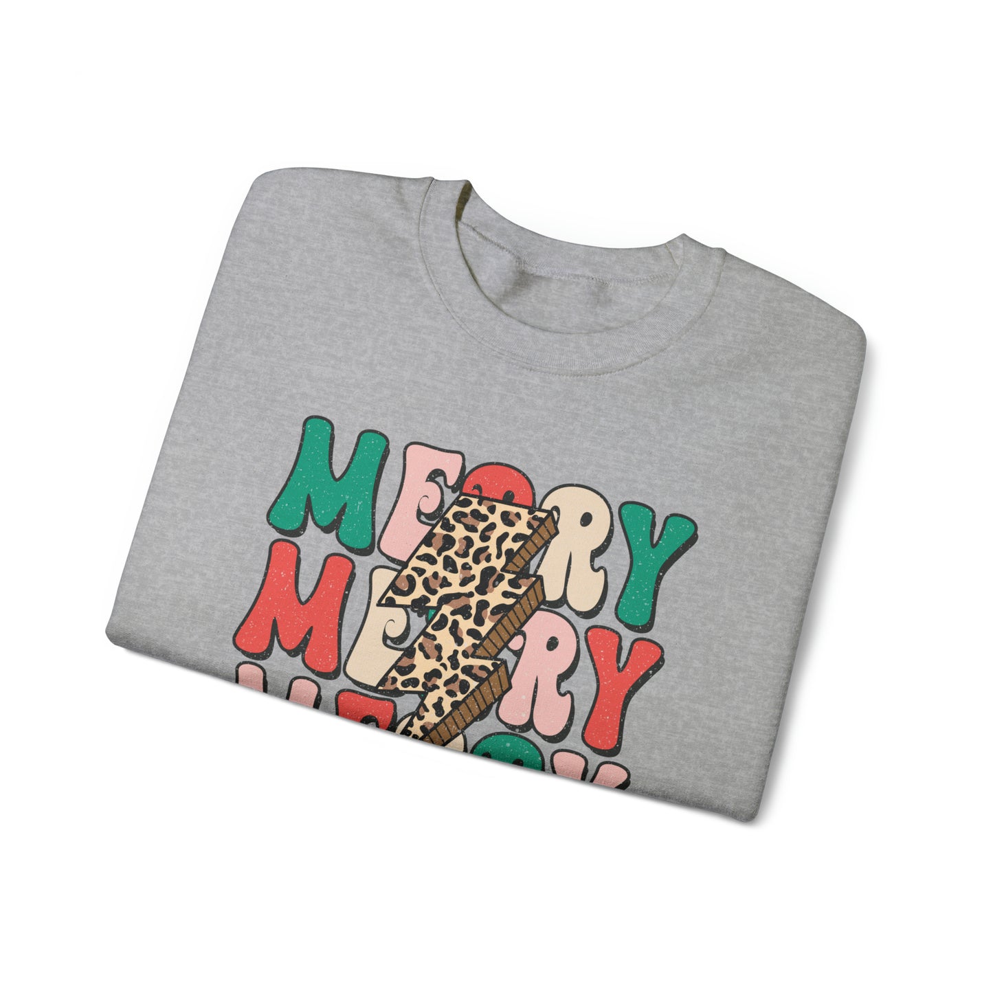 Merry Christmas, Gildan Crewneck Sweatshirt