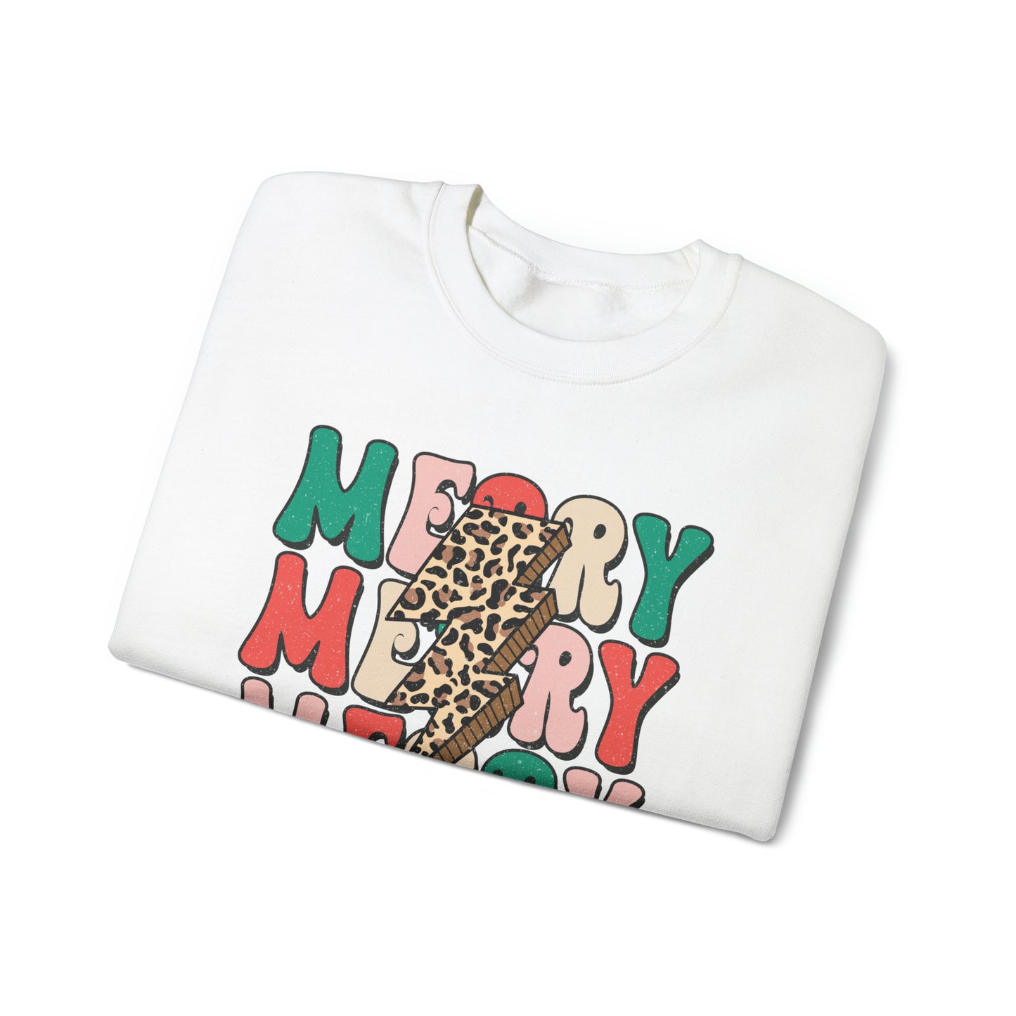 Merry Christmas, Gildan Crewneck Sweatshirt