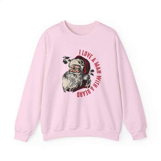 Love a Man with a Beard, Crewneck Sweatshirt (Gildan)